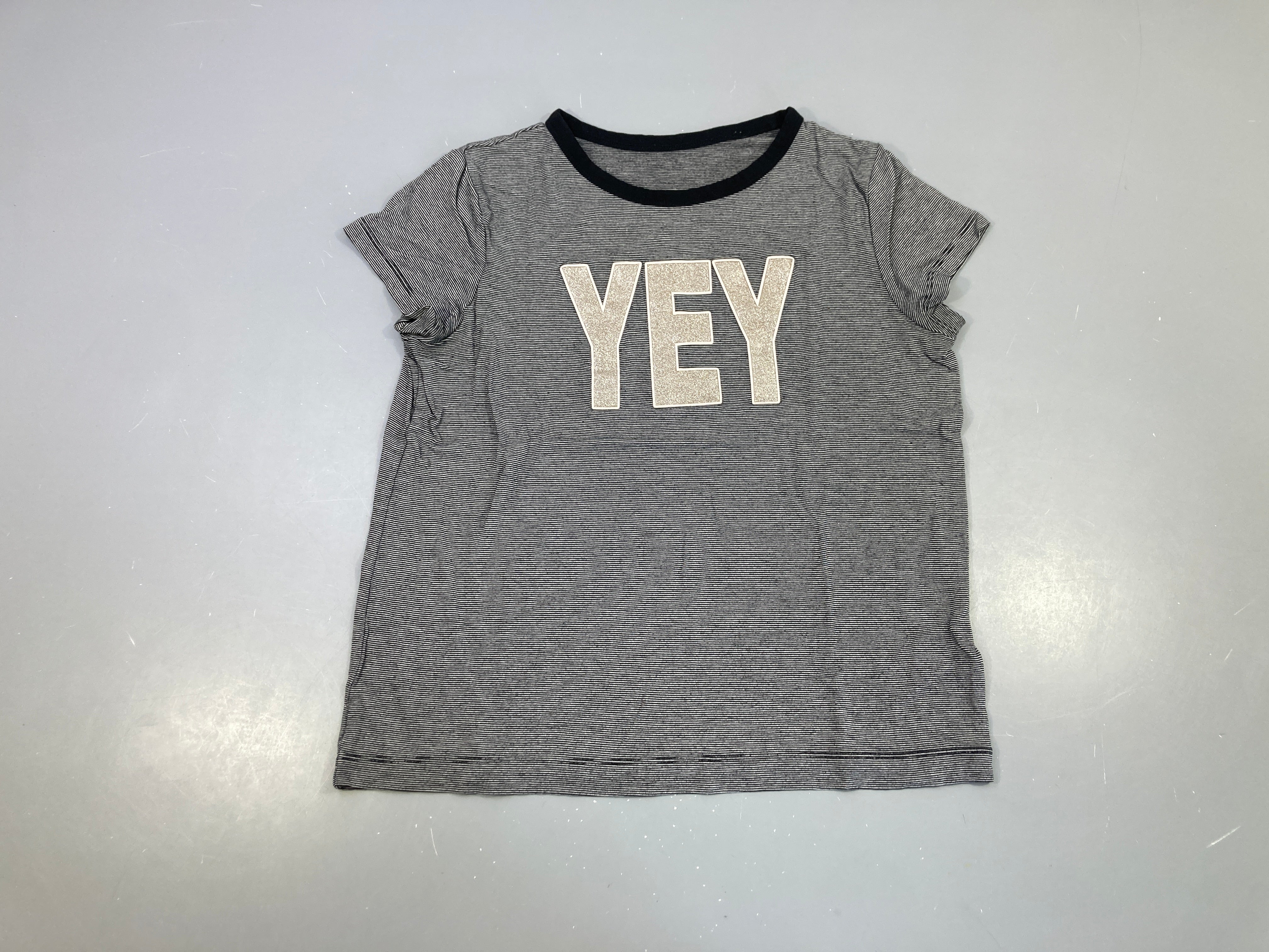 T-shirt m.c rayé noir/blanc Yey