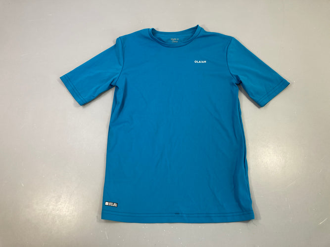 T-shirt m.c anti-uv turquoise Olaian, moins cher chez Petit Kiwi