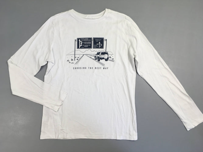 T-shirt m.l blanc Jeep, moins cher chez Petit Kiwi