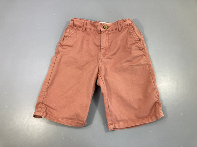 Bermuda chino brun /rose, moins cher chez Petit Kiwi