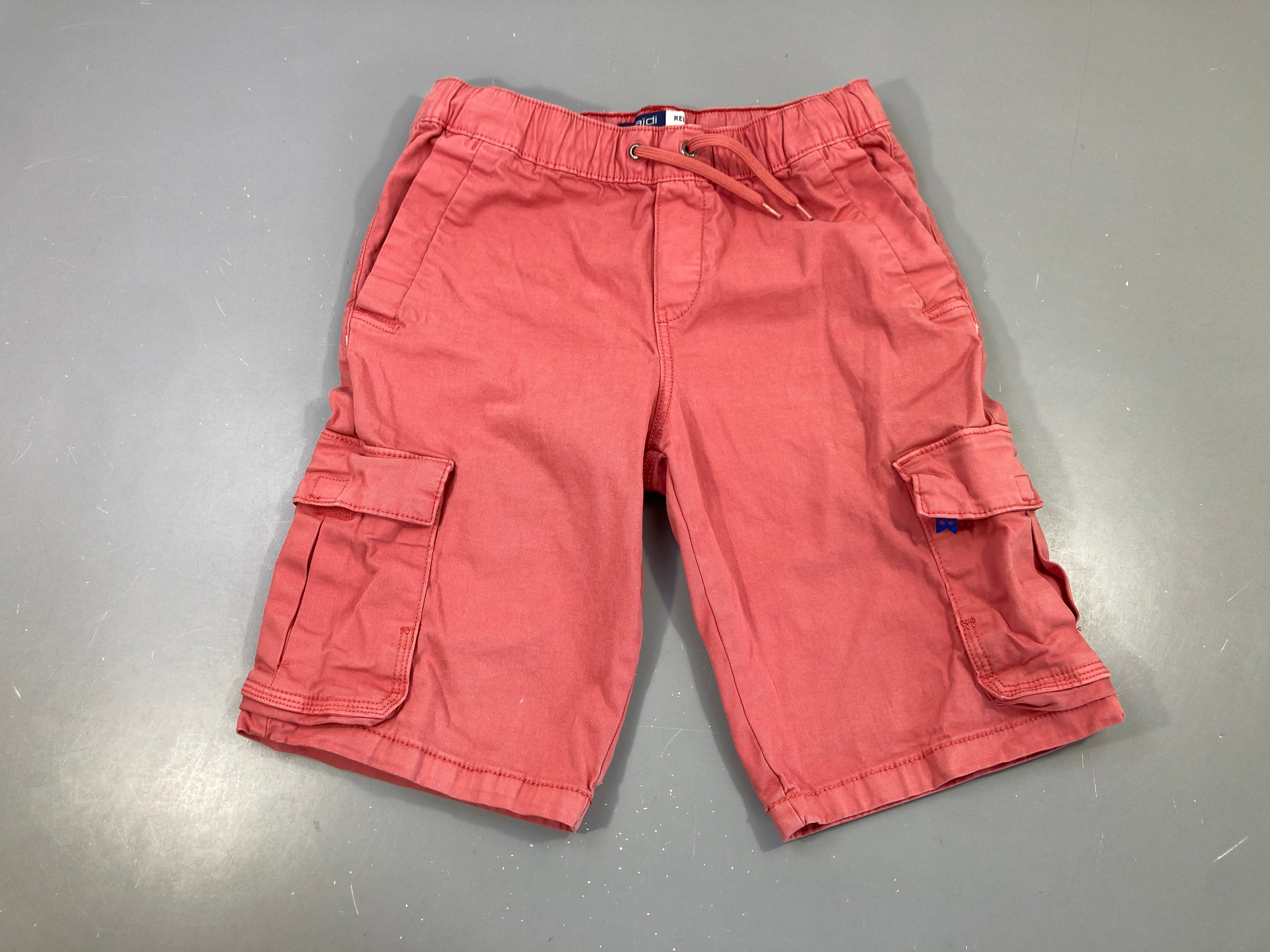 Bermuda cargo rouge clair relax