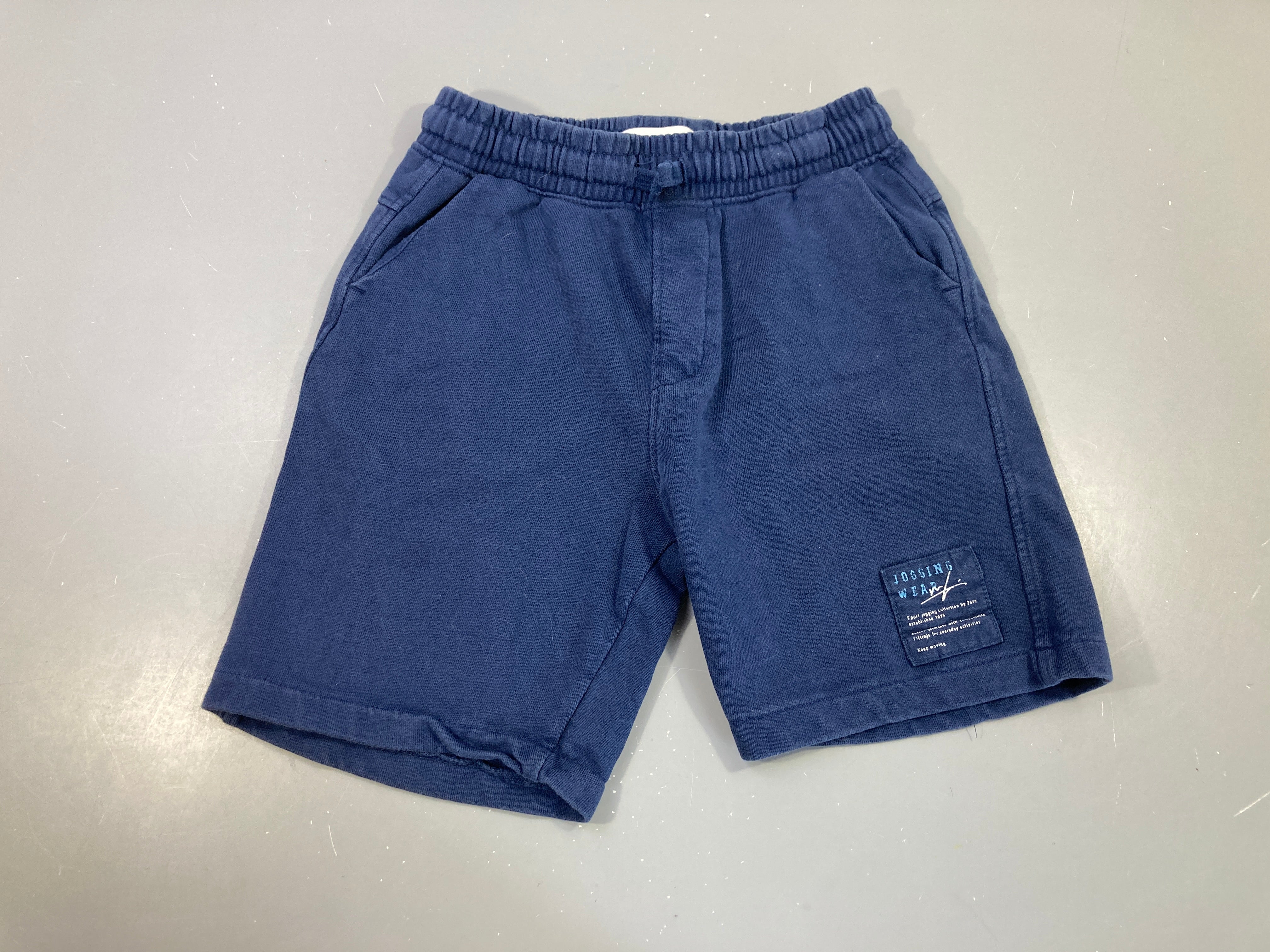 Bermuda molleton bleu foncé jogging wear