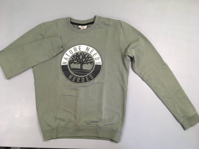 Sweat vert Nature, moins cher chez Petit Kiwi