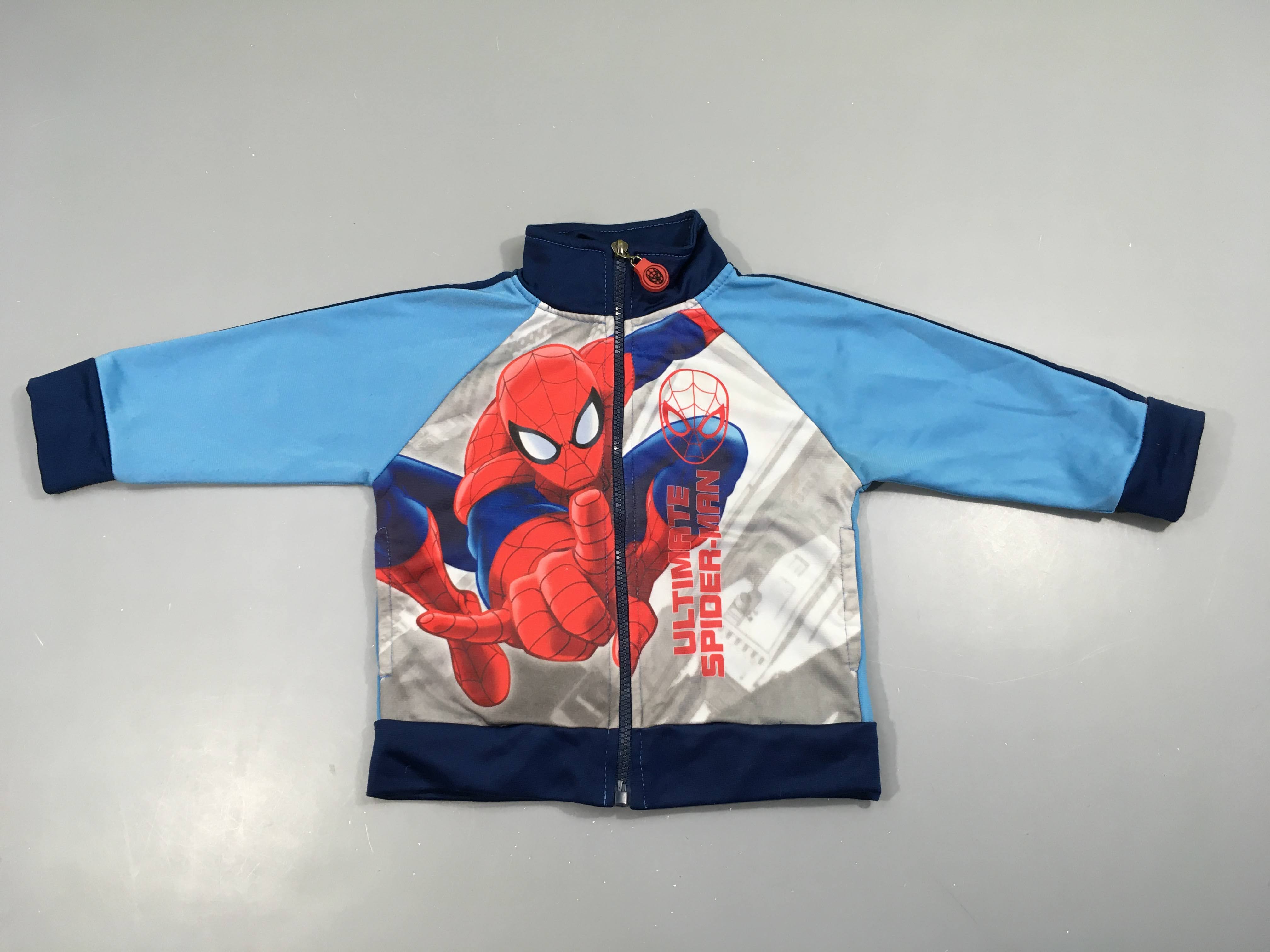 Survêtement zippé Spiderman-Légèrement bouloché