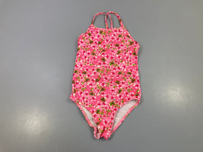 Maillot rose fleurs (taille estimée), moins cher chez Petit Kiwi