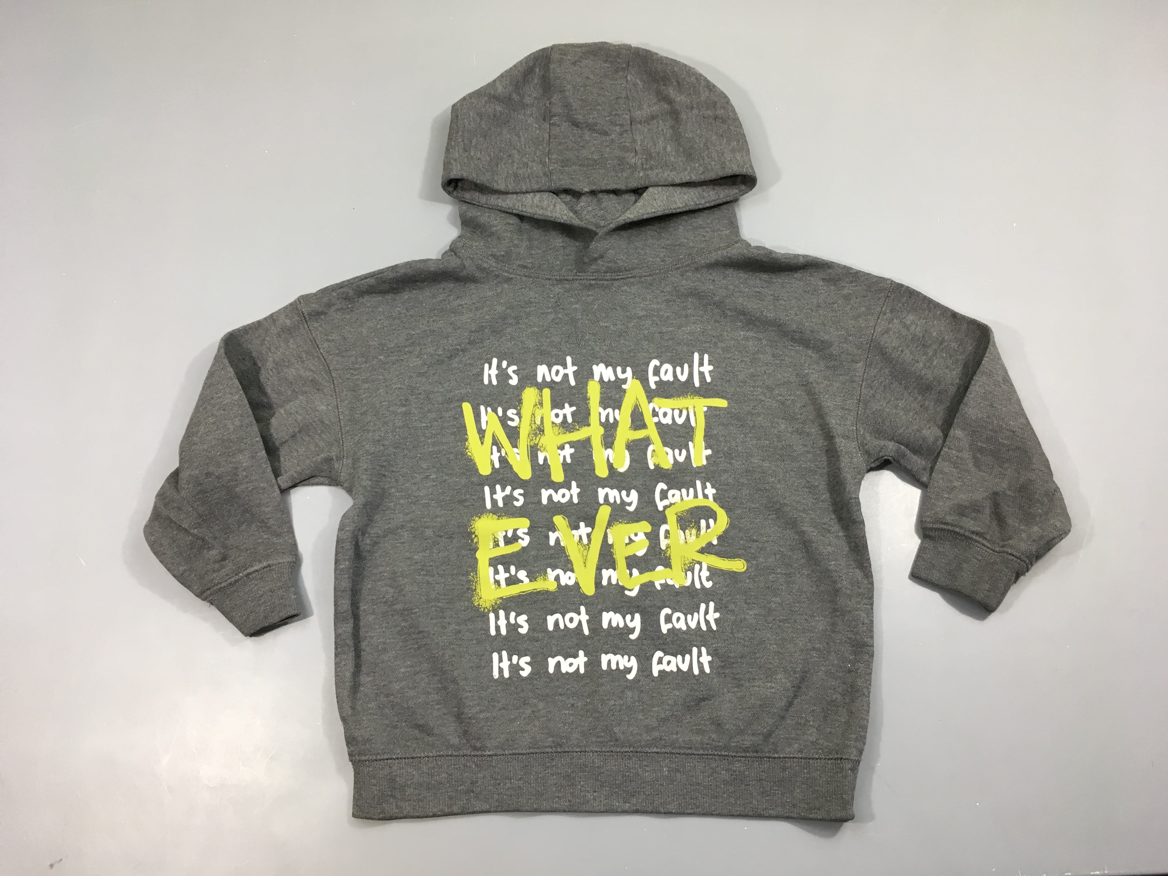 Sweat à capuche gris What