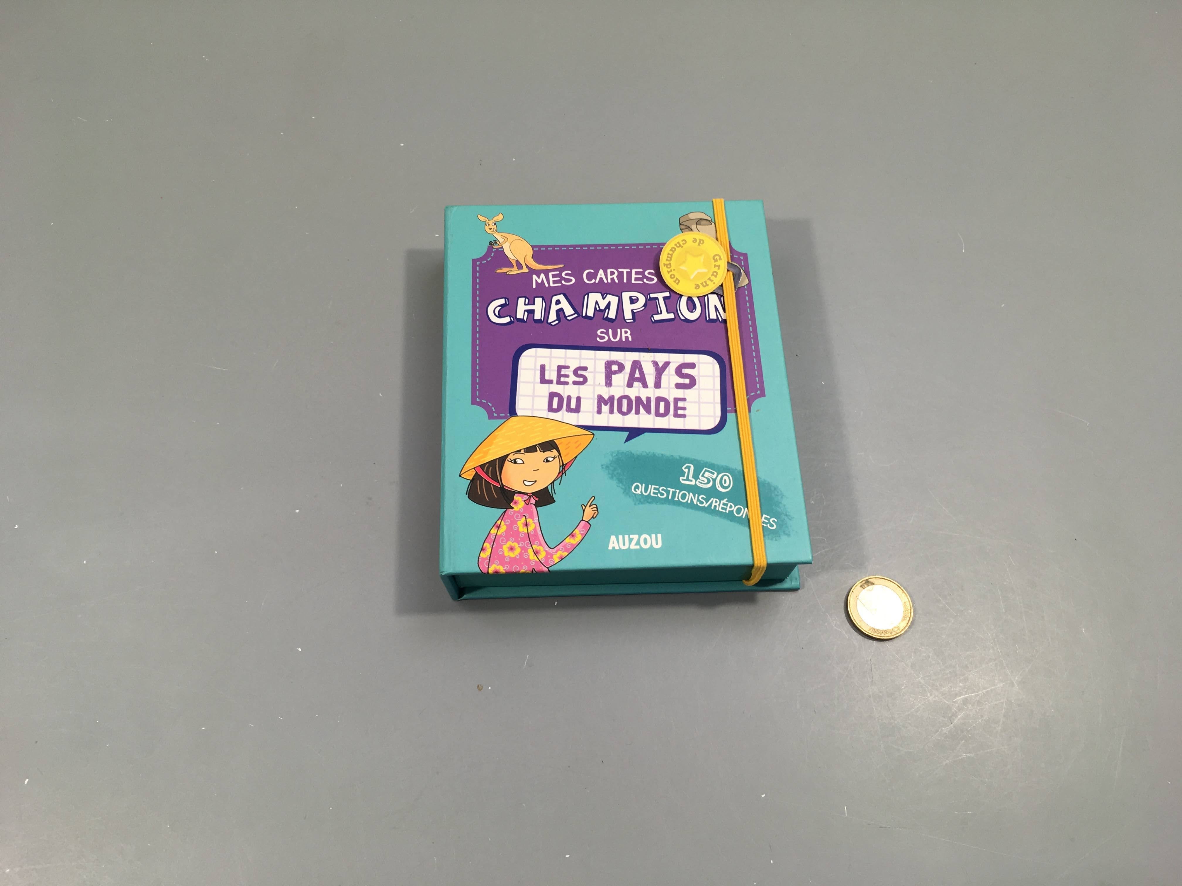 Mes cartes de champions, Les pays du monde, Auzou, +9a -complet