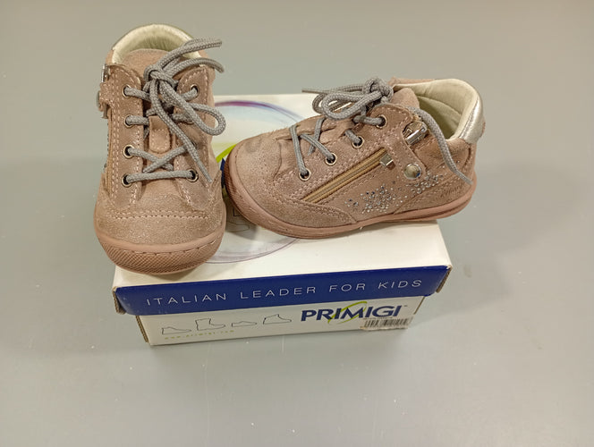 Chaussures Primigi taupe pailleté , strass sur le côté- 21, moins cher chez Petit Kiwi