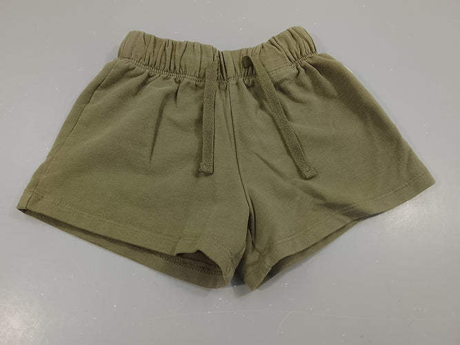 Short molleton kaki, moins cher chez Petit Kiwi