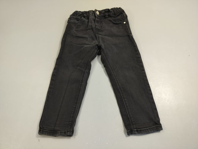 Pantalon denim noir, moins cher chez Petit Kiwi