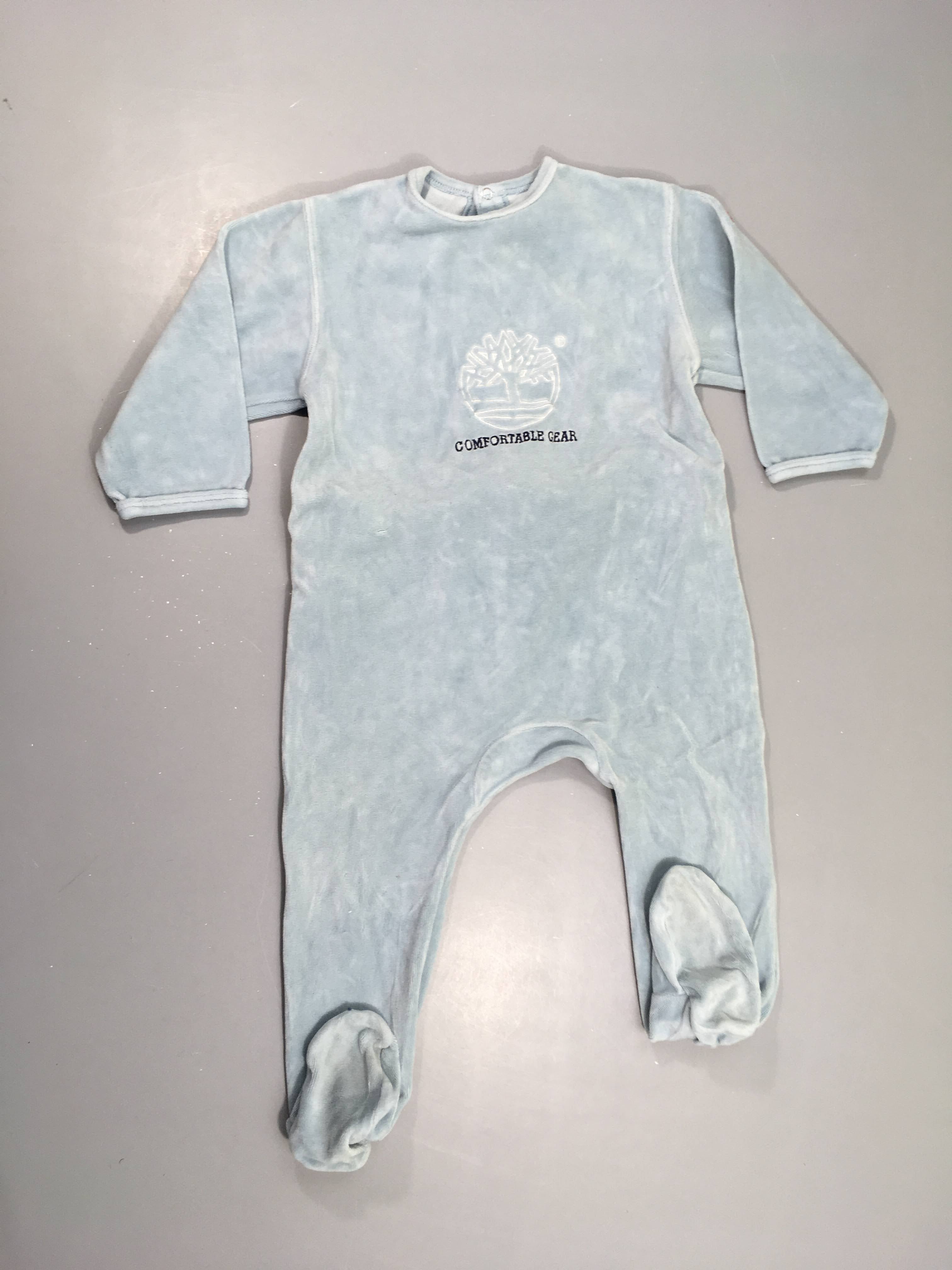 Pyjama velours bleu ar.bre