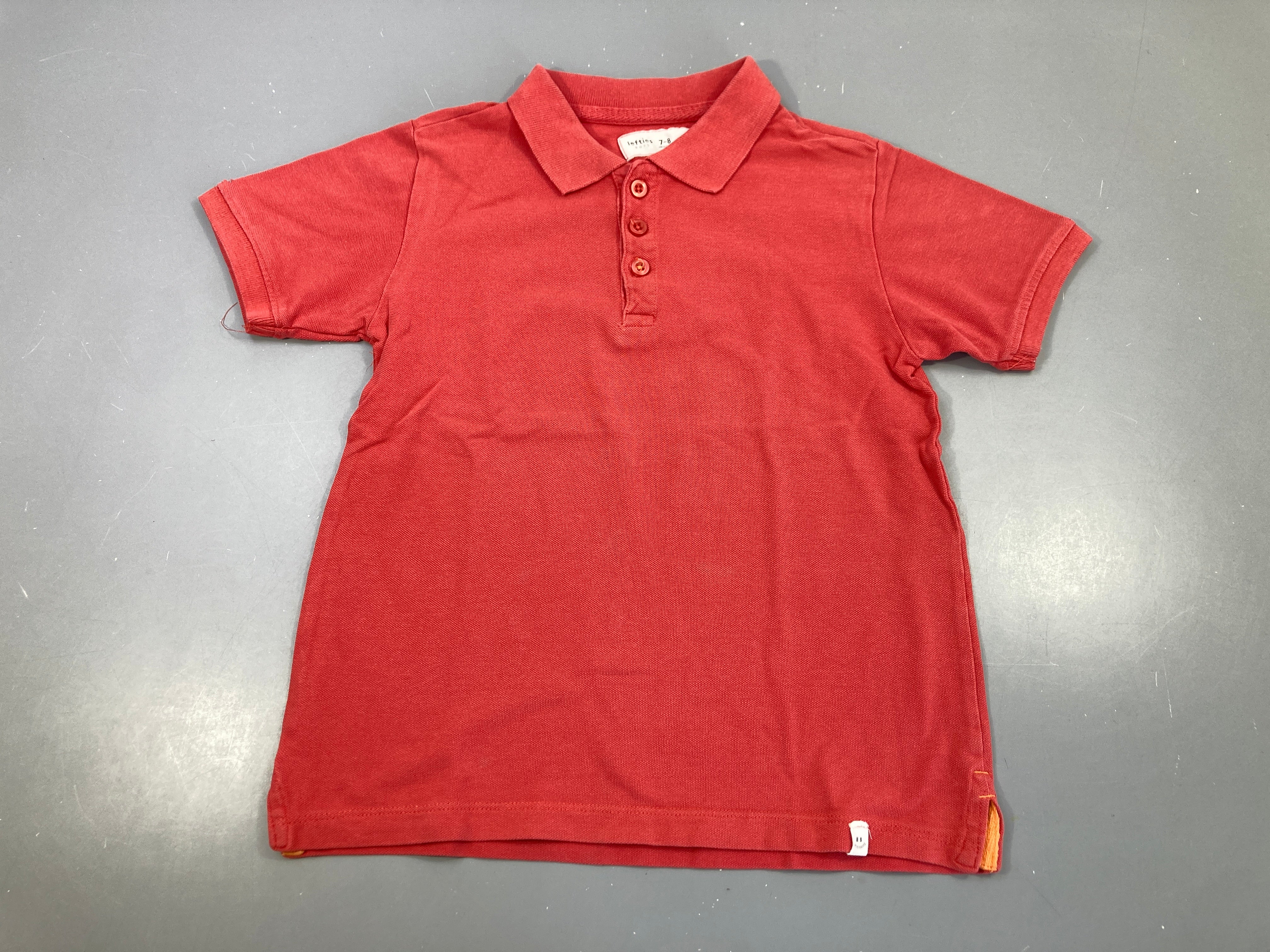 Polo m.c rouge orangé