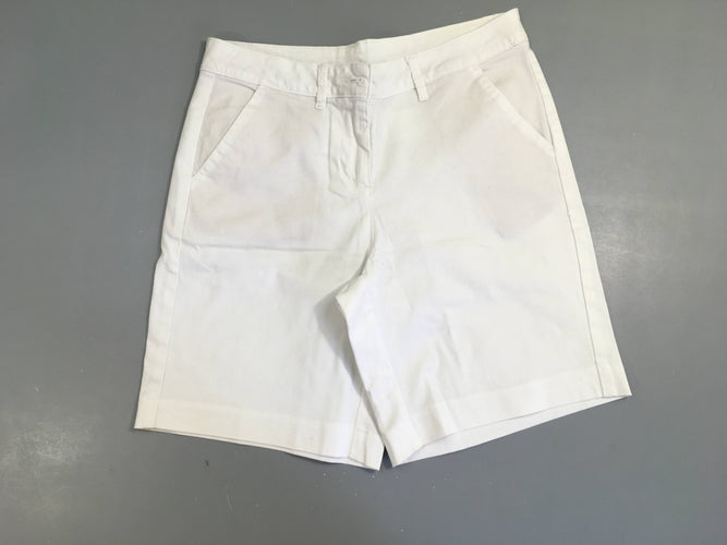 Bermuda chino blanc 36, moins cher chez Petit Kiwi