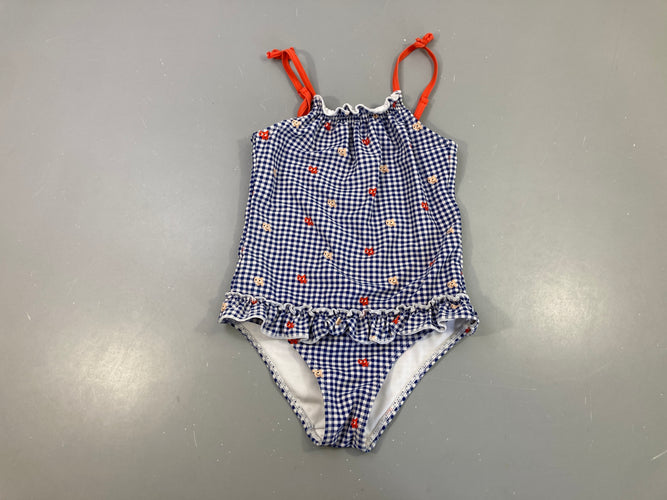 Maillot vichy volants chats, moins cher chez Petit Kiwi