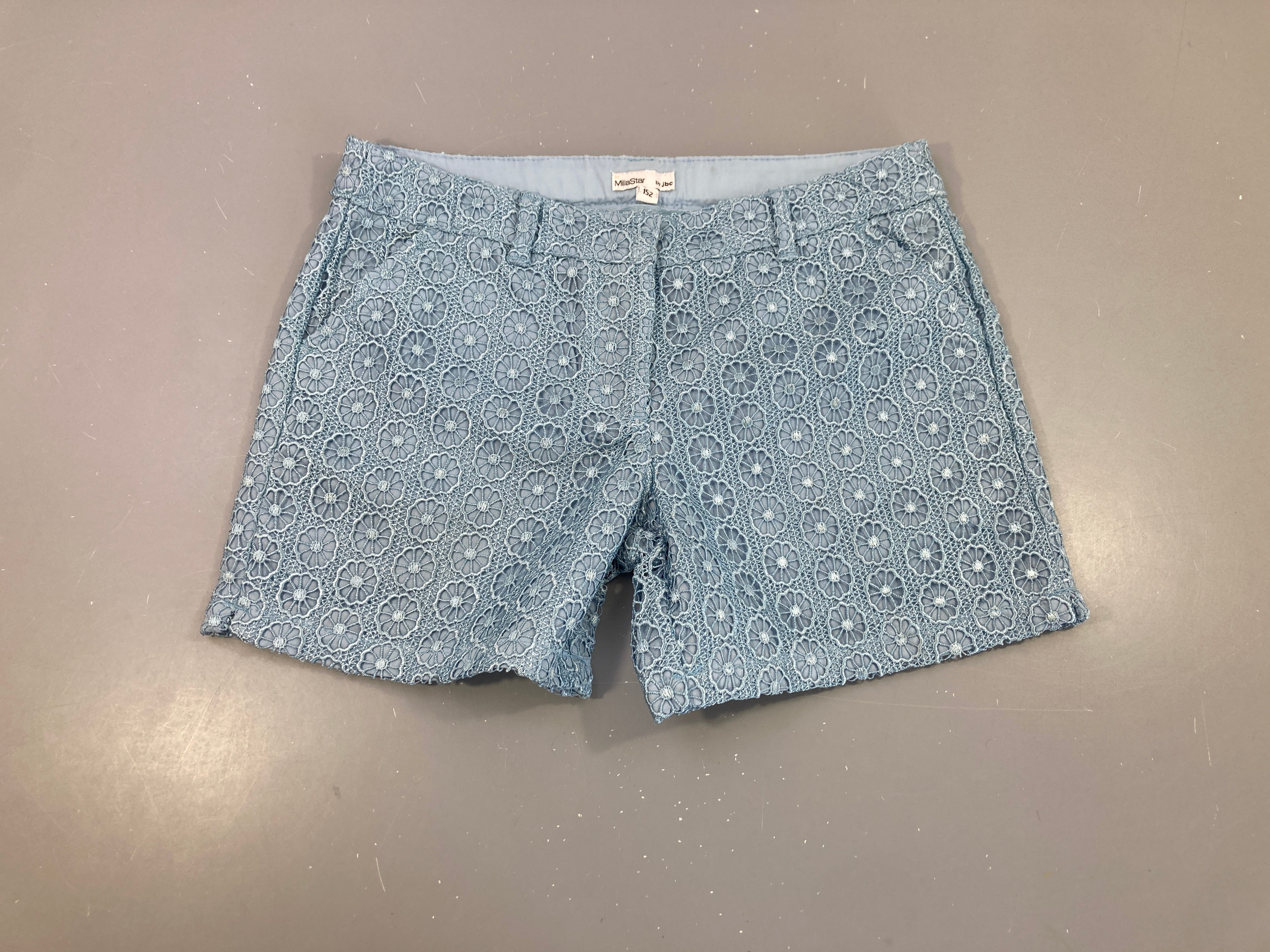 Short crochet bleu clair