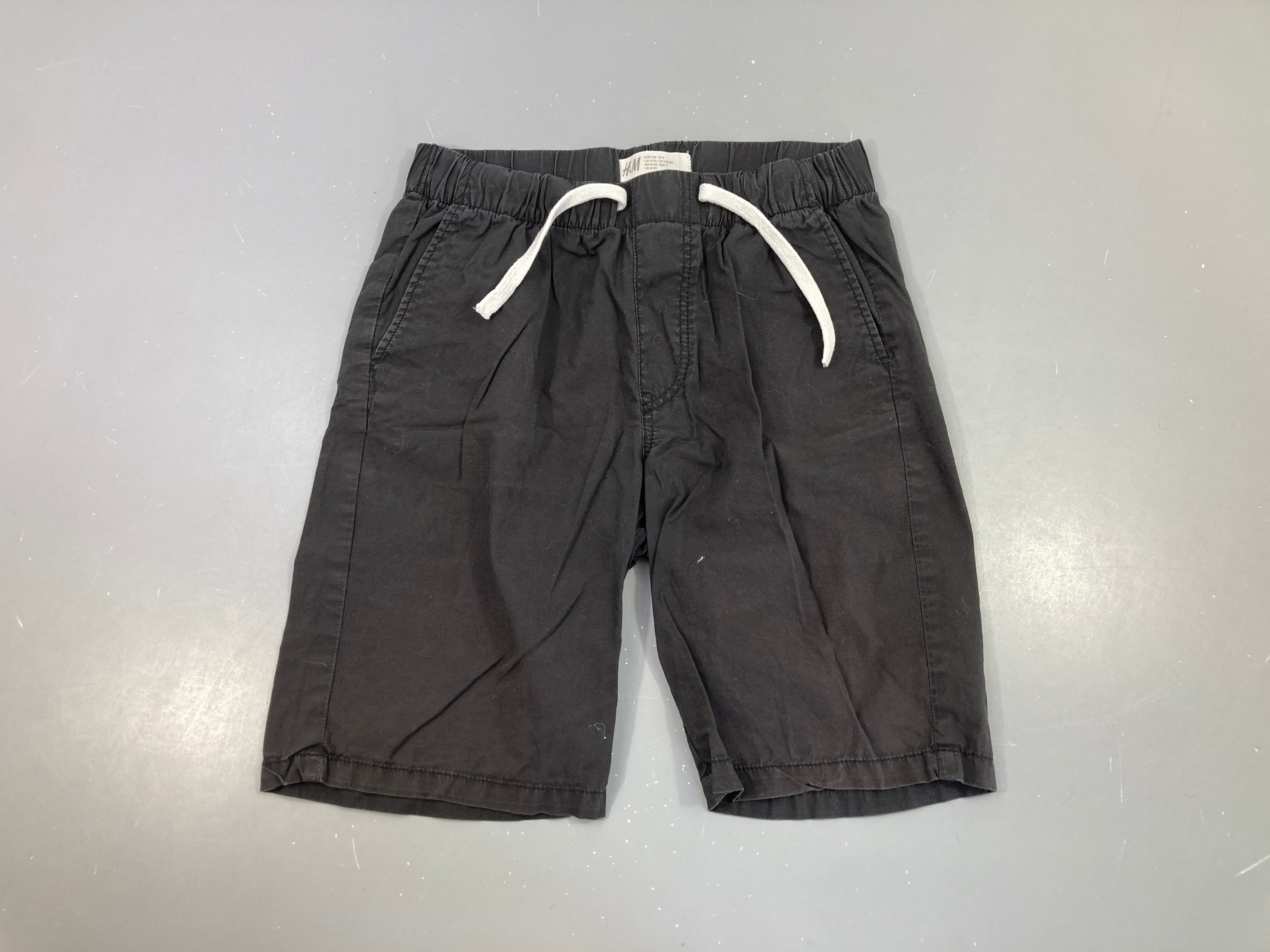 Bermuda noir grisé taille élastique