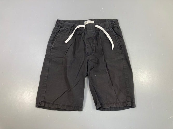 Bermuda noir grisé taille élastique, moins cher chez Petit Kiwi