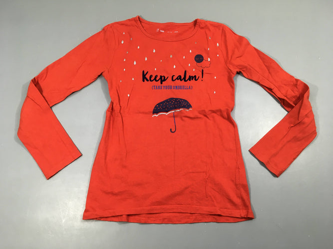 T-shirt m.l orange parapluie, moins cher chez Petit Kiwi