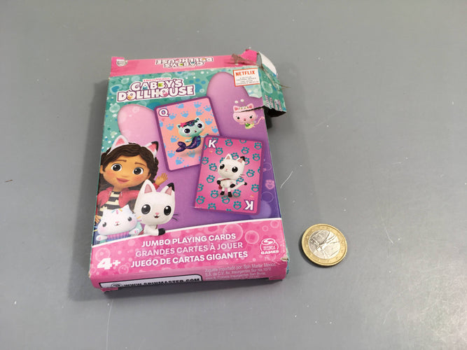Complet grandes cartes à jouer Gaby chat, 4+, moins cher chez Petit Kiwi
