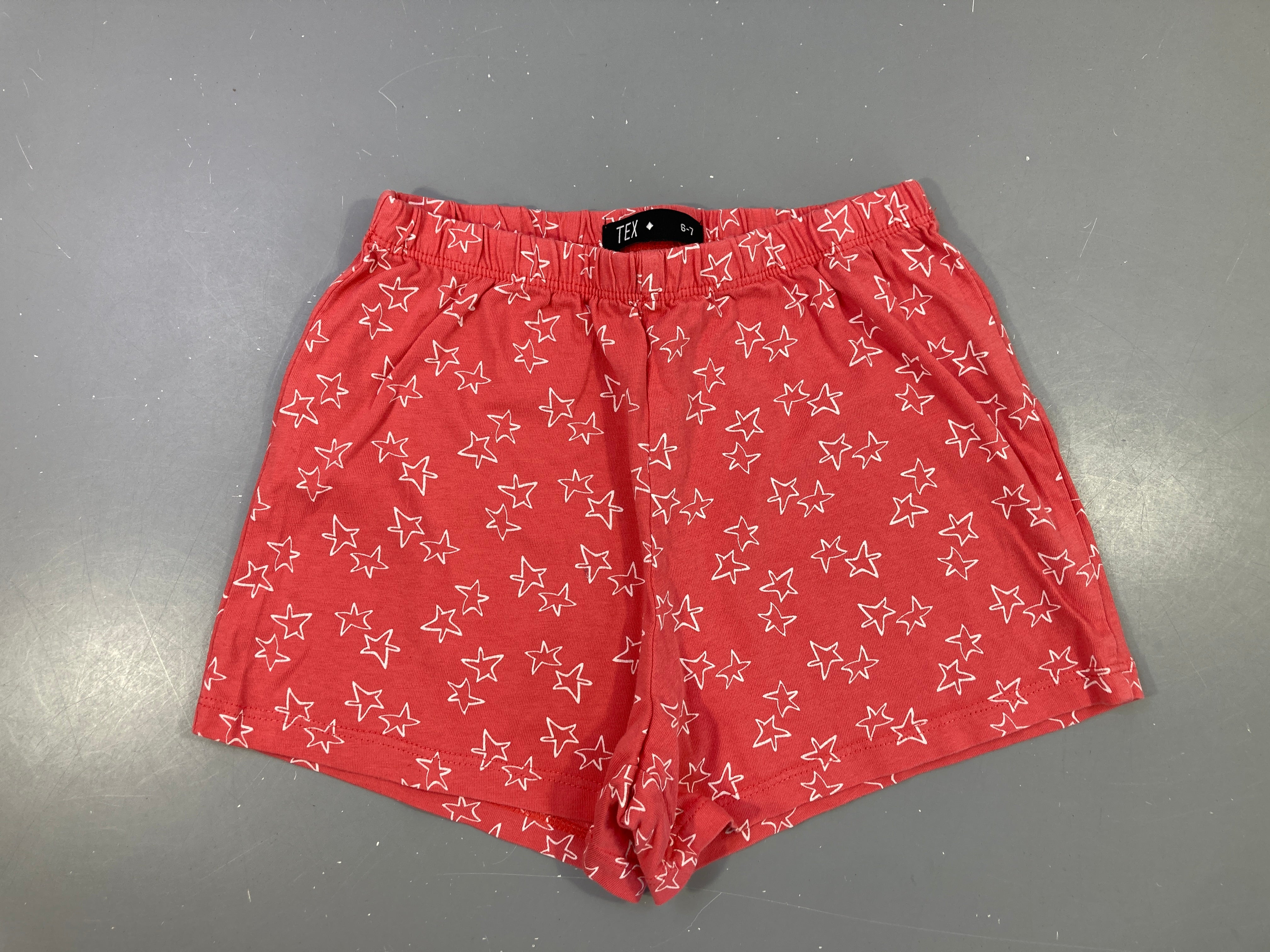 Short jersey rose étoiles