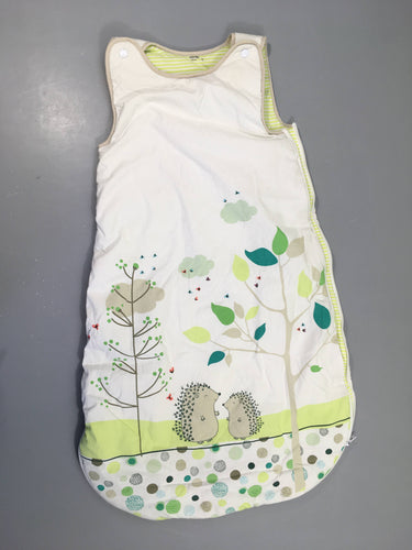 Sac de couchage  blanc-vert Hérissons, moins cher chez Petit Kiwi