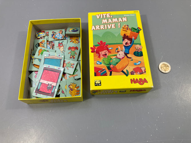 Vite, maman arrive! +5a , manque la règle du jeu, moins cher chez Petit Kiwi