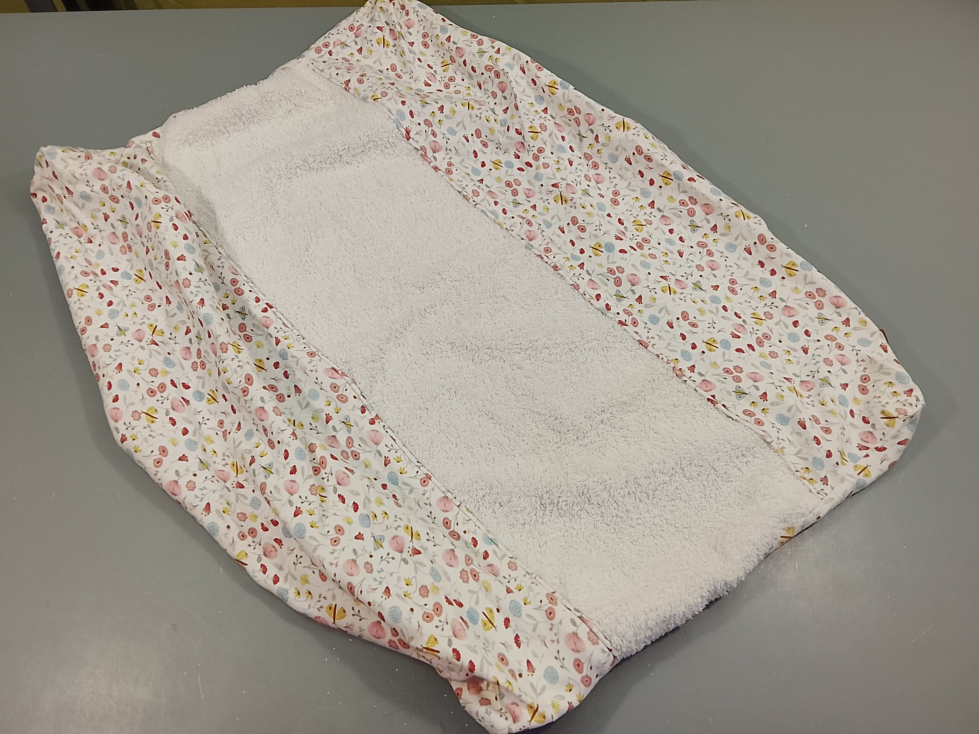 Housse de matelas à langer Little Dutch  blanche , motifs floral