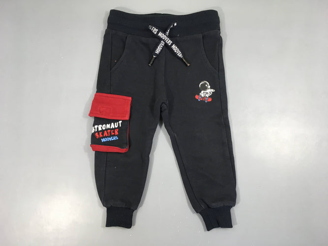 Pantalon de training bleu marine skater Alouette, moins cher chez Petit Kiwi
