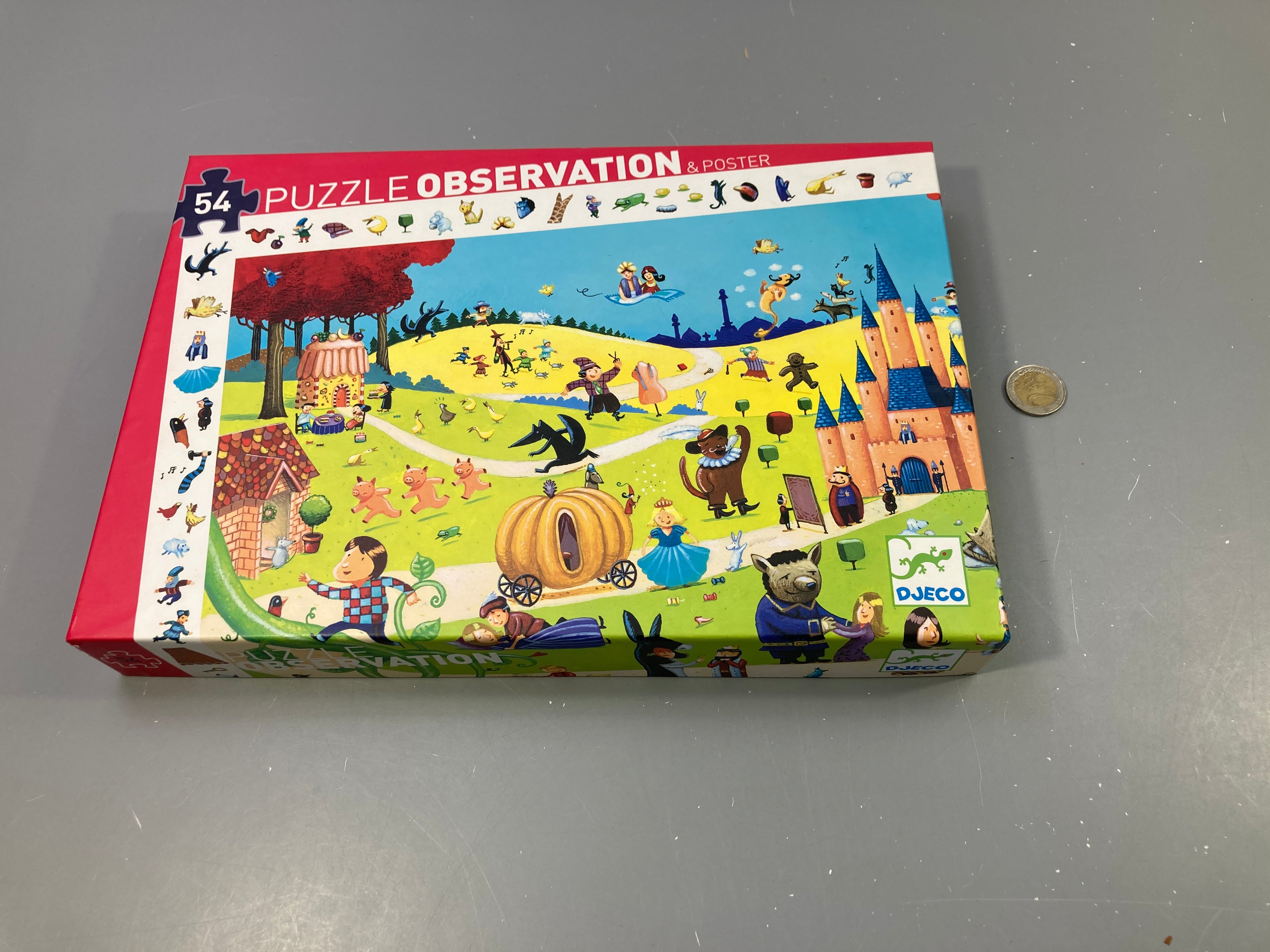 Complet, Puzzle d'observation contes de fées, 54 pcs, +4a  + poster