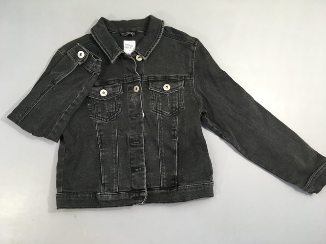 Veste en jean noir, moins cher chez Petit Kiwi