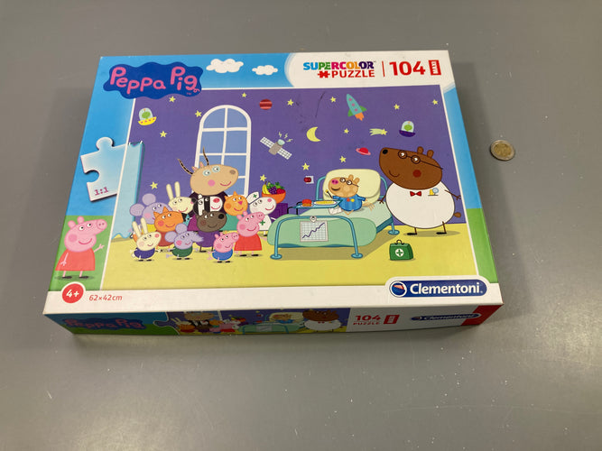 Complet, Puzzle Supercolor Peppa Pig , 104 pcs, +4a, moins cher chez Petit Kiwi