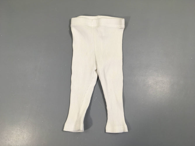 Legging côtelé blanc, moins cher chez Petit Kiwi