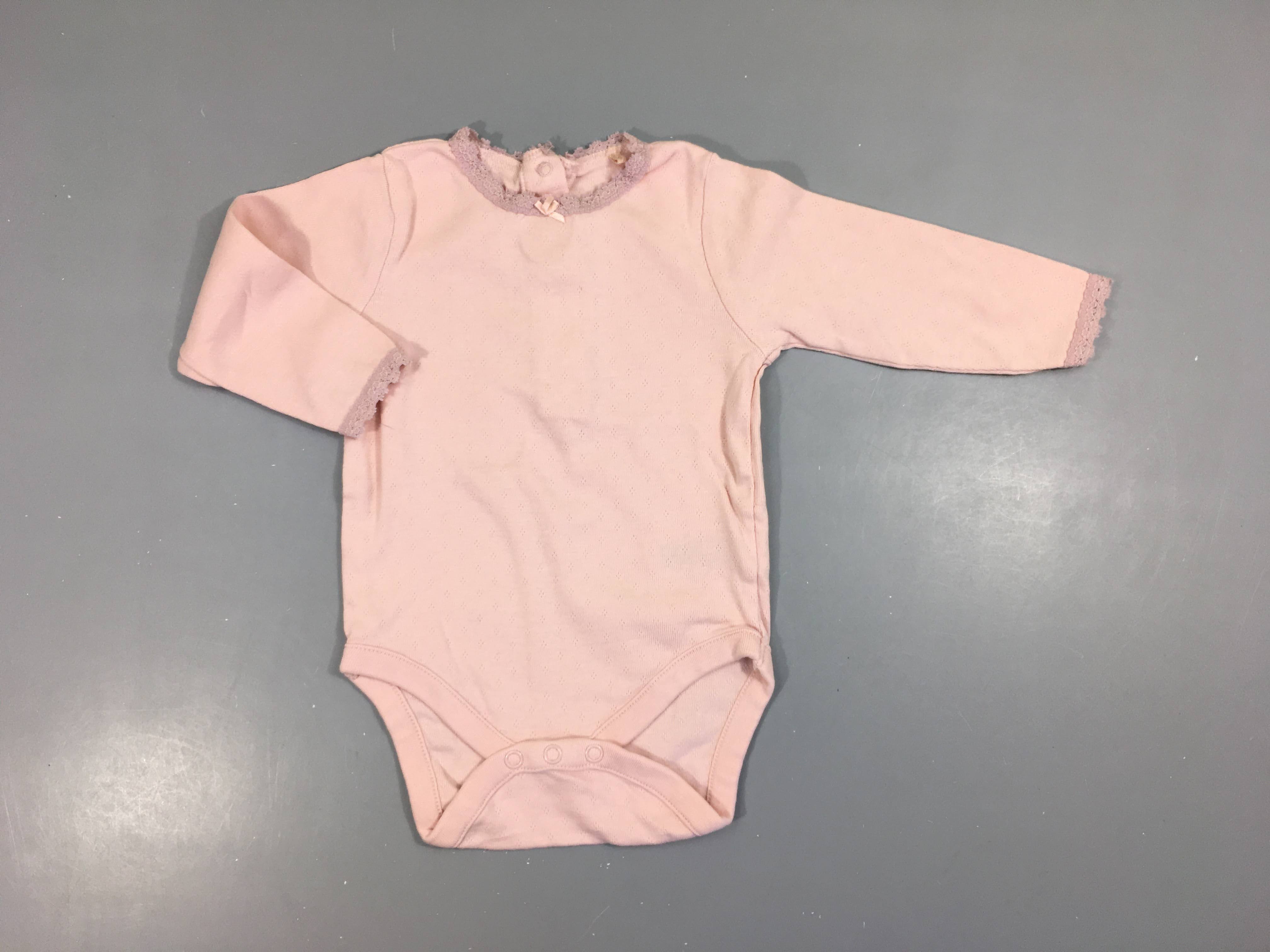 Body m.l rose clair dentelle col