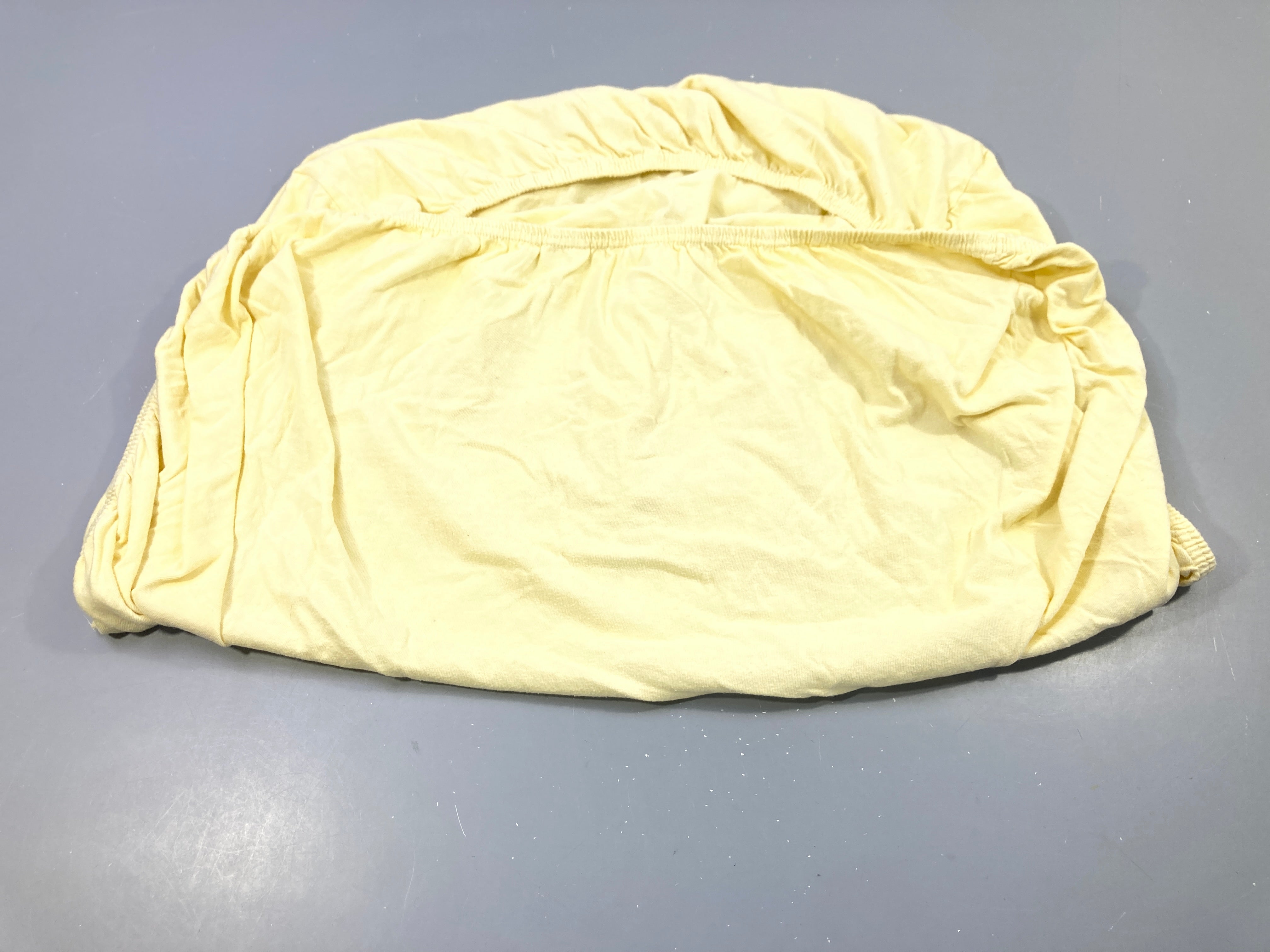 Drap housse jaune  100% coton 60x120