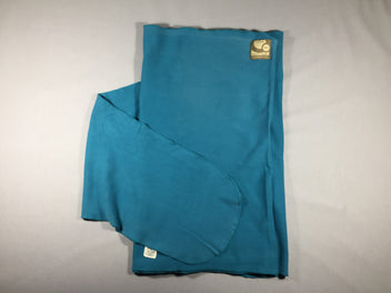 Echarpe de portage bleu turquoise Tricot Slen - 100% organic