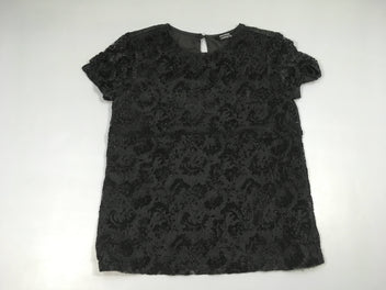 Blouse m.c broderies noires, Galerie Lafayette