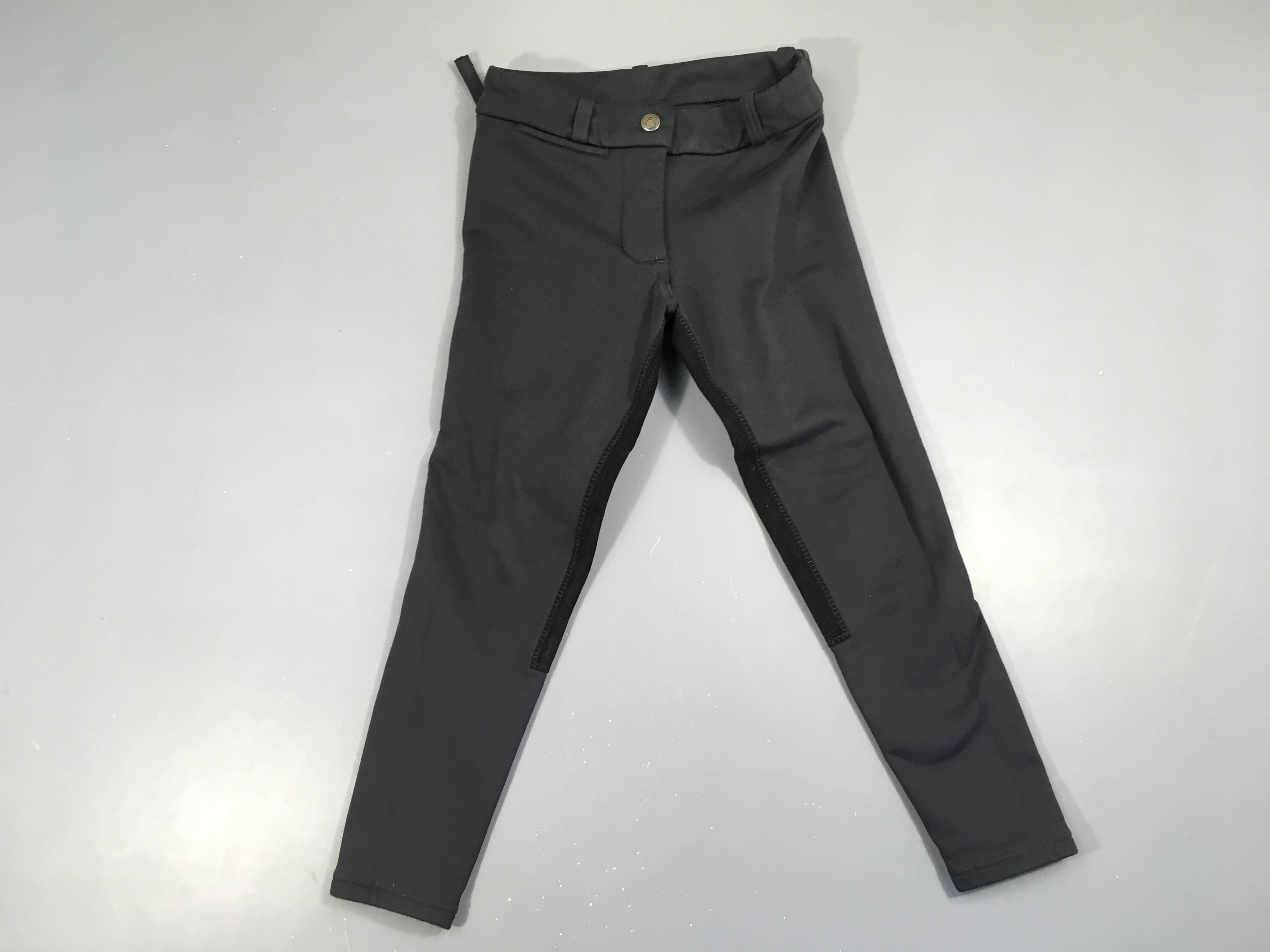 Pantalon d'équitation gris foncé doublé polar