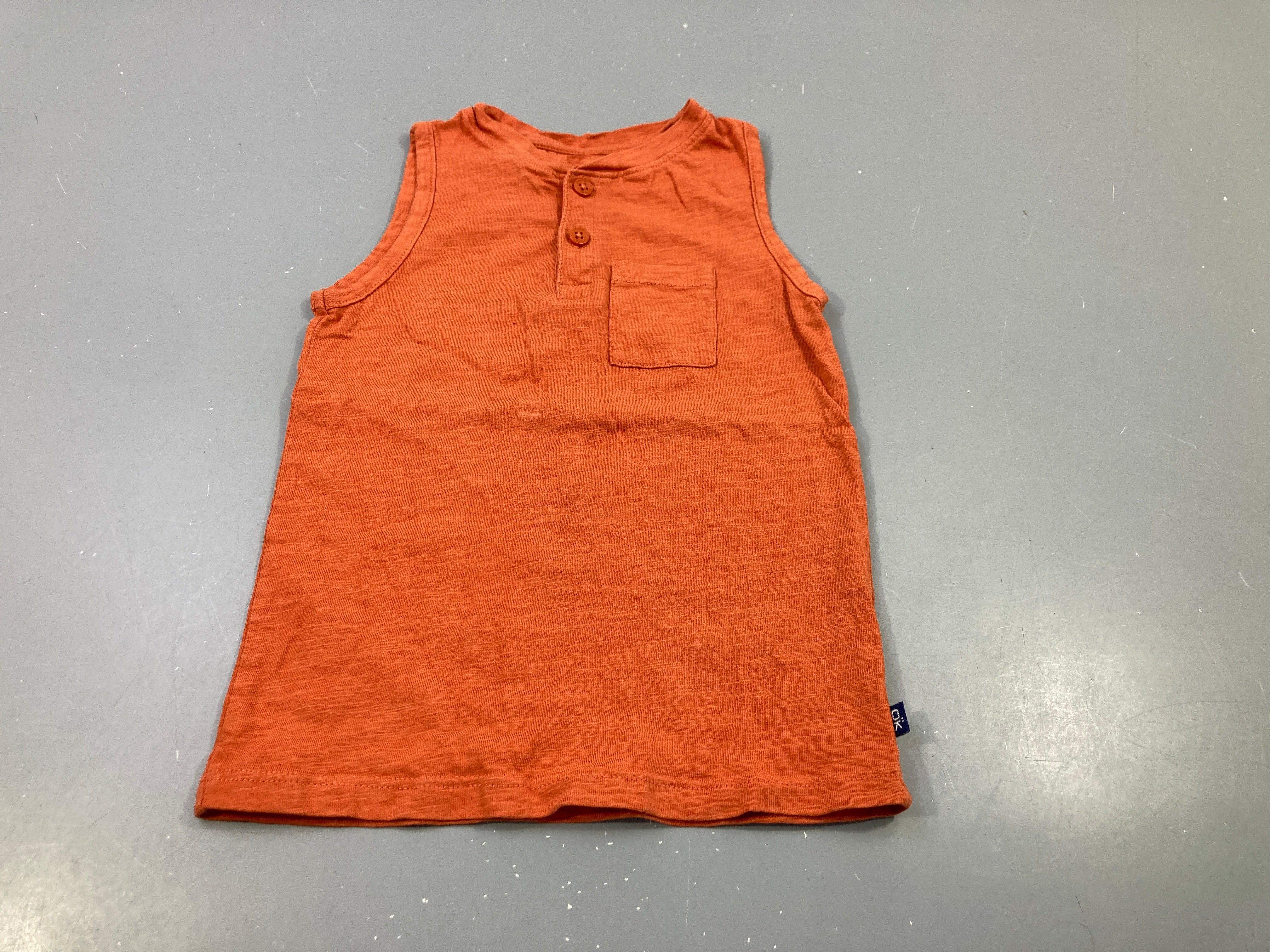 Débardeur orange flammé