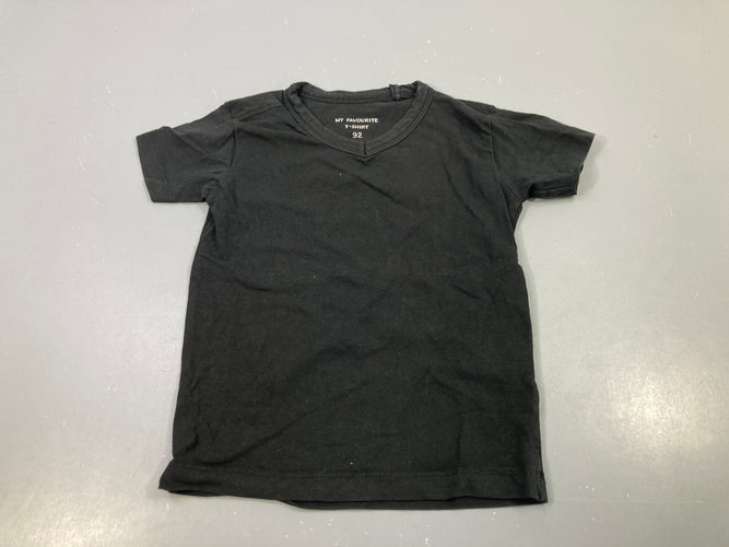 T-shirt m.c noir, moins cher chez Petit Kiwi