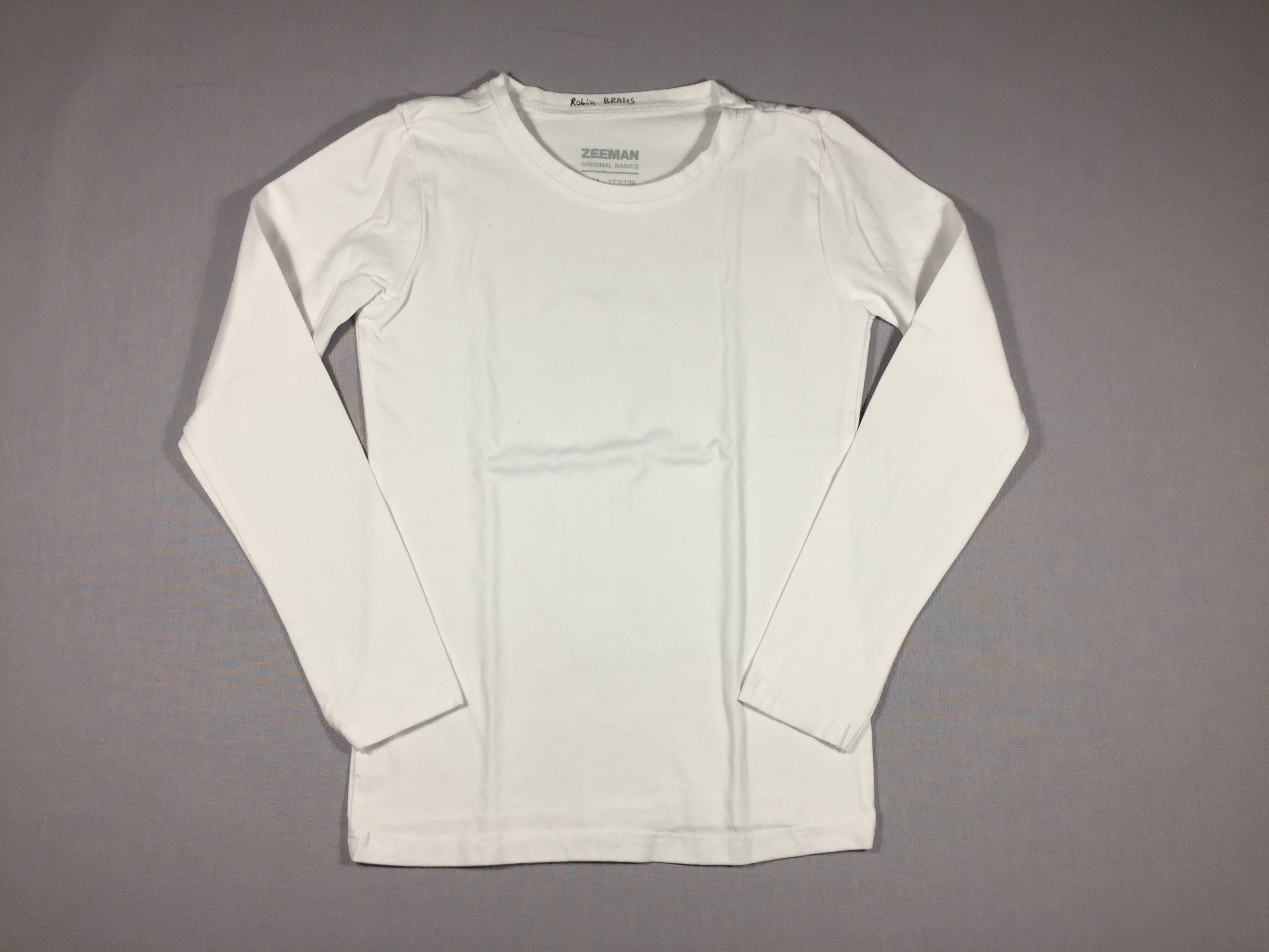 2 chemisettes ml blanc en jersey