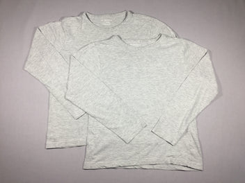 2 chemisettes ml gris en jersey