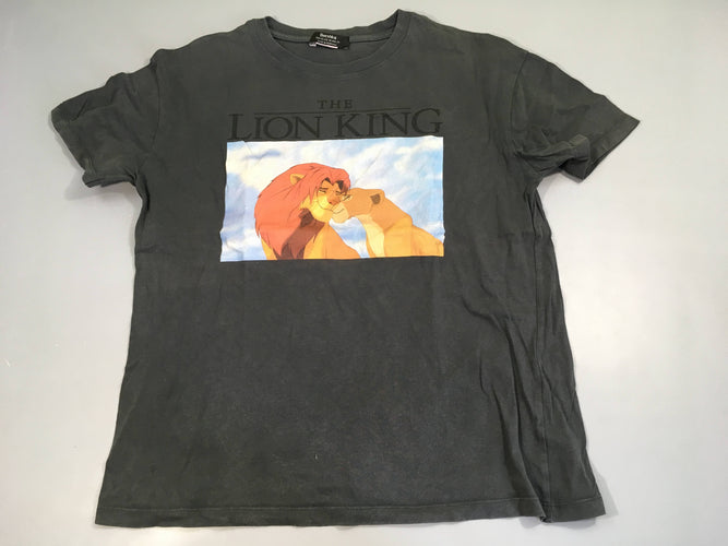 T-shirt m.c gris foncé roi lion, moins cher chez Petit Kiwi
