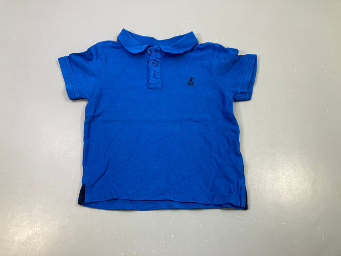 Polo bleu électrique, moins cher chez Petit Kiwi