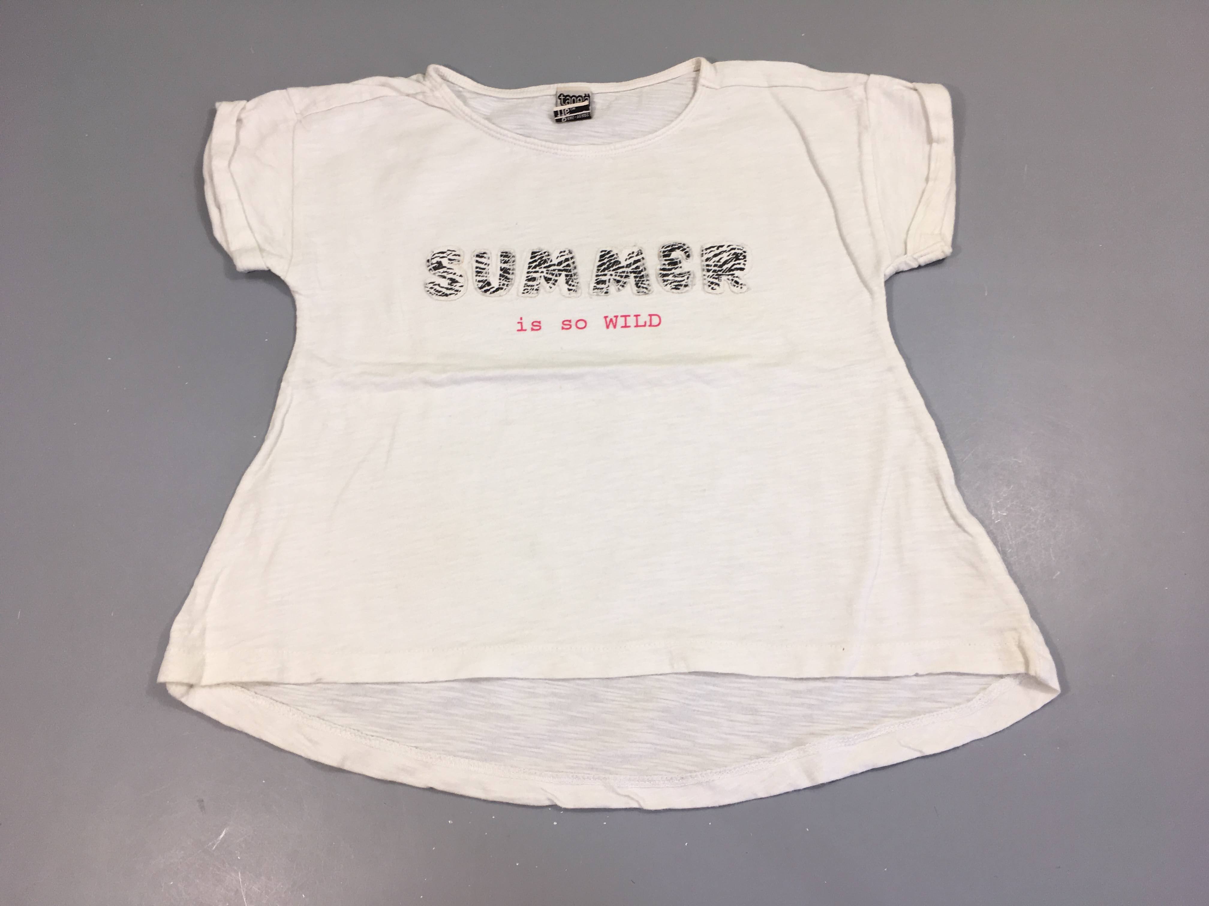 T-shirt m.c blanc summer is so wild
