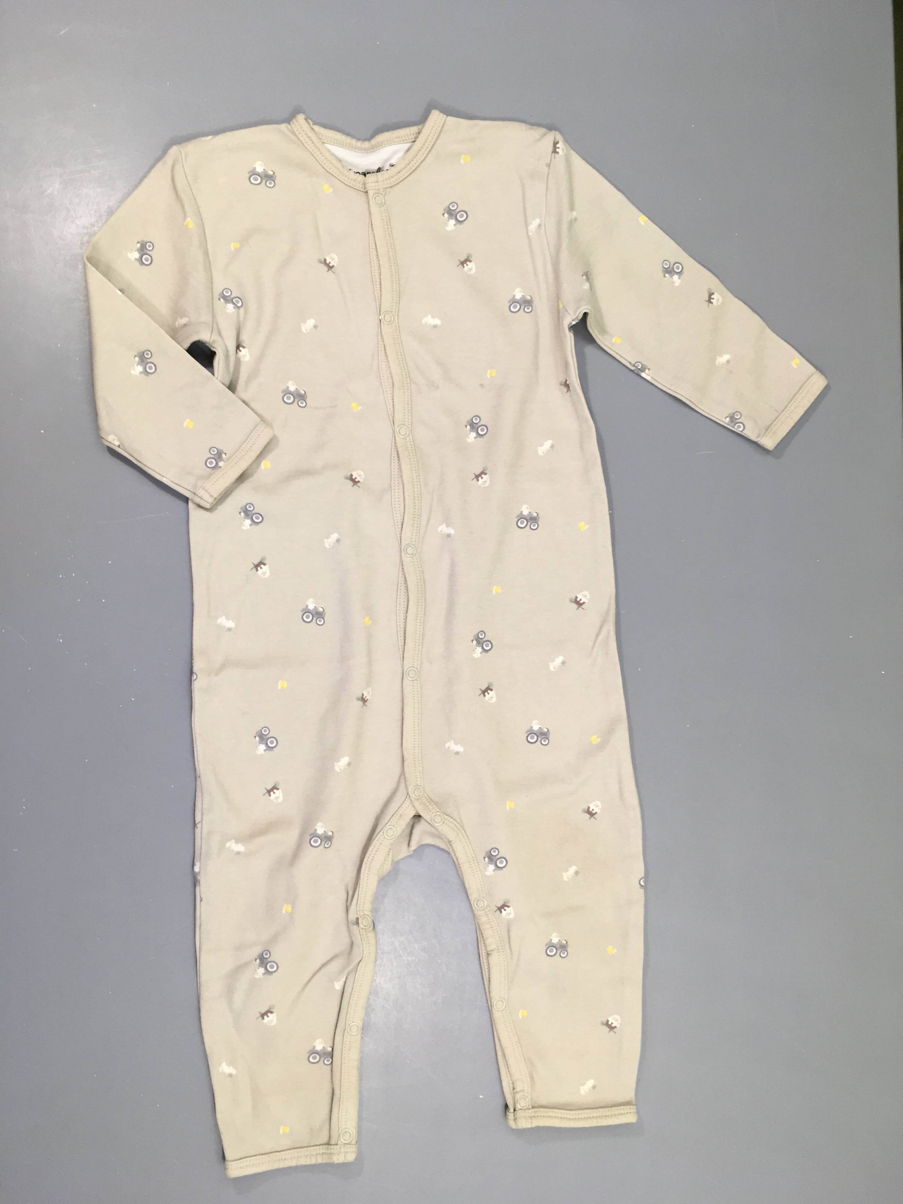 Pyjama jersey gris moutons