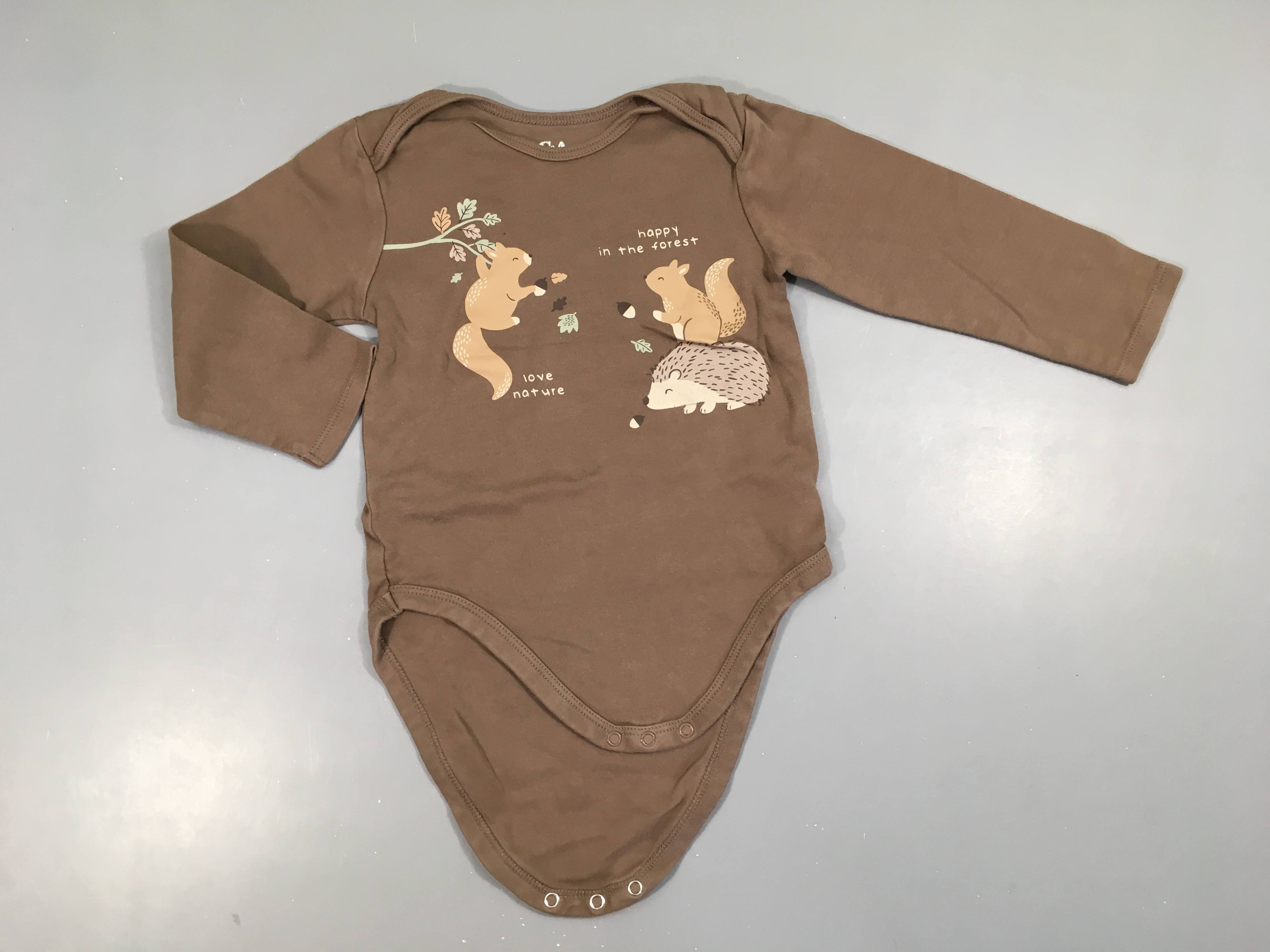 Body m.l brun écureuils, légèrement bouloché