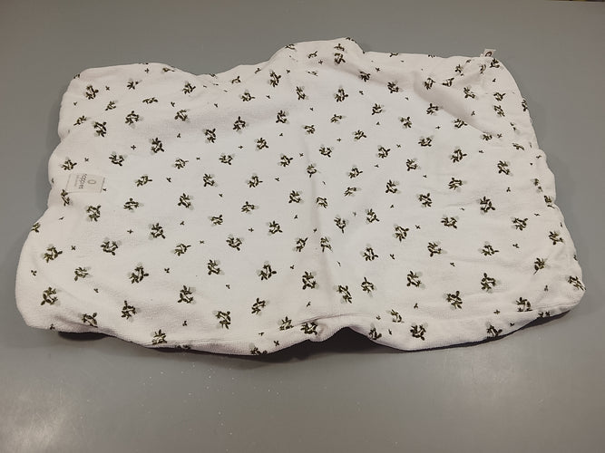Housse de matelas à langer blanche , trèfle  fleuri, moins cher chez Petit Kiwi