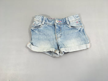 Short en jean revers