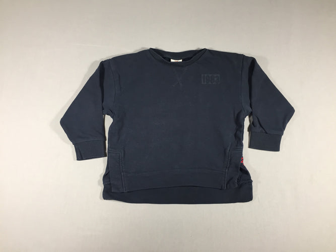 Sweat bleu marine 1983, moins cher chez Petit Kiwi