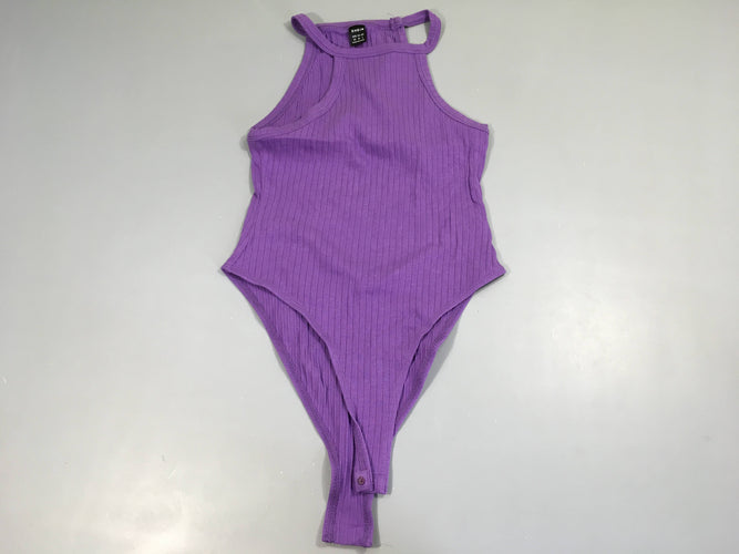 Body s.m mauve cotelé, moins cher chez Petit Kiwi